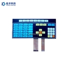 Custom Poly Membrane Switch Keyboard Polyester EBG180 Metal Domes