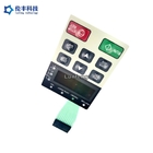 Black LCD Window Tactile LED Membrane Switch Matte Look
