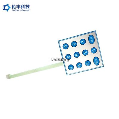 Good price Silk Screen Printing Waterproof Flexible Membrane Switches 4x3 Oil Resistant online