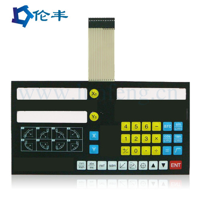 Good price 105*25mm 3V Driver Metal Dome FPC Membrane Switch Overlay For Industrial Equipment online