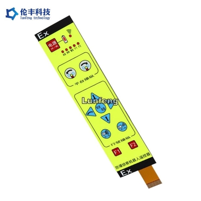 Good price Electric Operating Voltage ≤50VDC Backlight Membrane Switch with PET Matte F150 Material online
