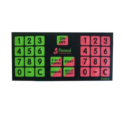 Good price White/Red/Green/Blue LED Color PET Membrane Switch Silk Screen Printing for Your Business Needs online