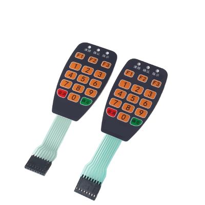 Good price Waterproof Metal Dome Membrane Switch for Extreme Temperatures -30°C To 80°C Contact Rating 50mA/50V DC online