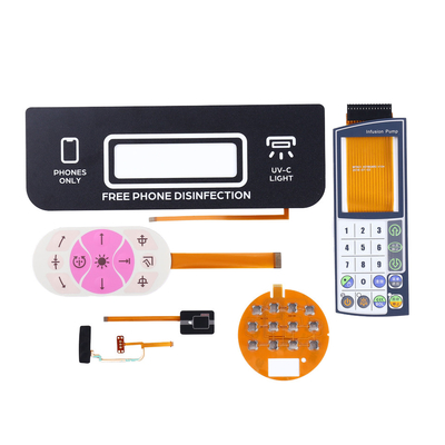 Good price High Glossy PET Membrane Control Overlay for Customized Control Efficiency Lifespan 1-3 Million Times online