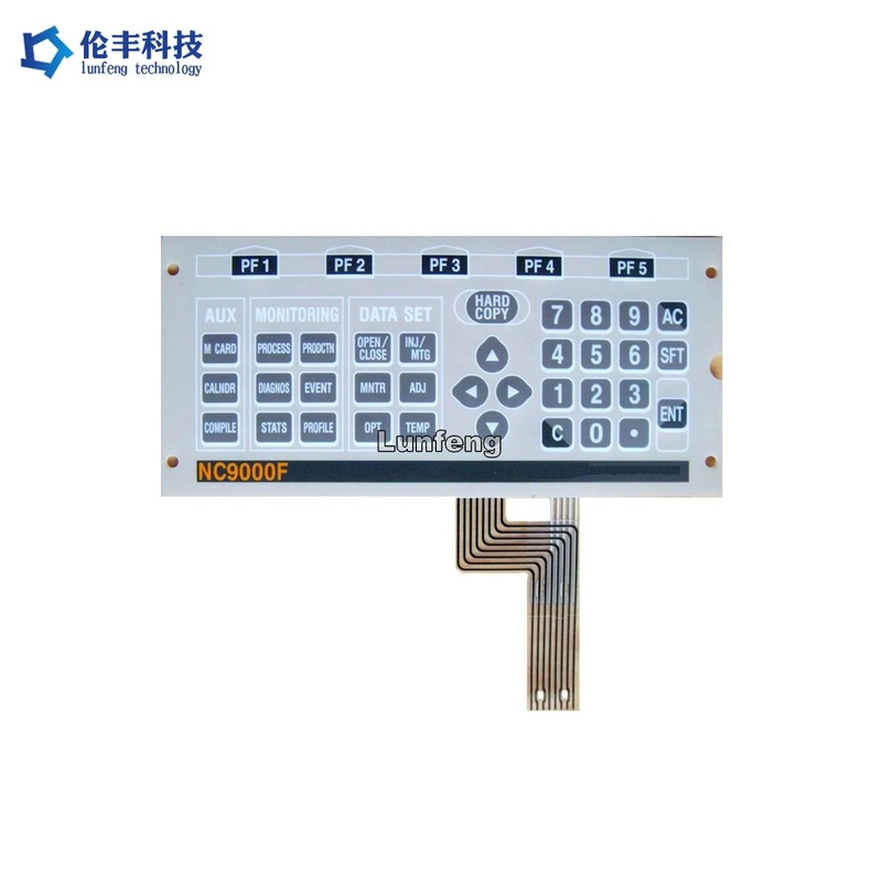 Poly Membrane Switch Keyboard Custom Made 3M9448 Rear Adhesive