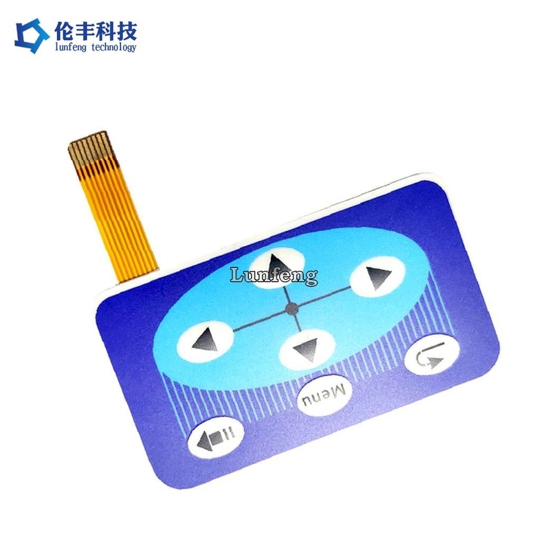 Customized Design Flat Membrane Switch With Flexible Circuit And Connector
