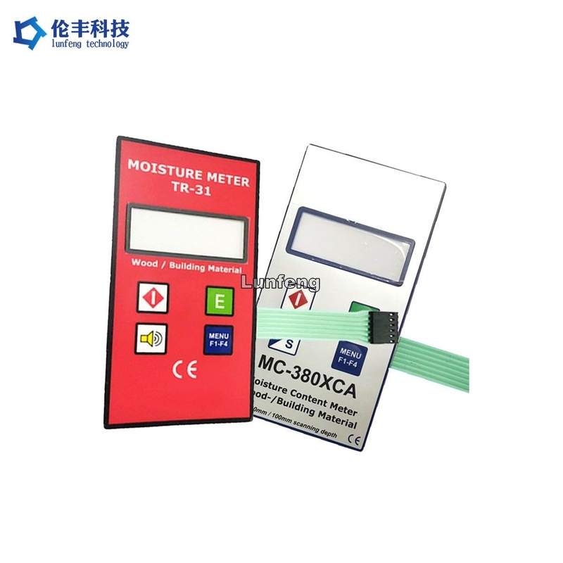 Custom Polyester Flat Membrane Switch Panel With Flexible Circuit