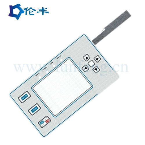 DC 12V Flat Membrane Switch Panel With Insulation Resistance >100MΩ And Storage Temperature