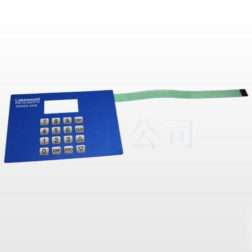 Non Tactile Flat Membrane Button Panel 3M467 Membrane Switch Keyboard