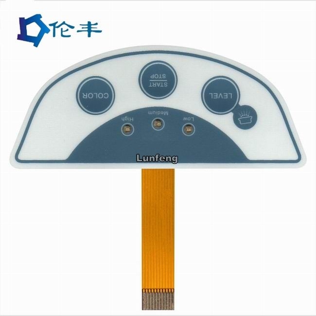FPC Membrane Tactile Metal Dome Switch 3M 467 Adhesive LEDs Custom Tactile Keyboard