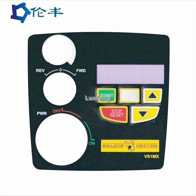 PET PC PVC Graphic Panel Overlay LCD 3M467 Custom Industrial Control Panels