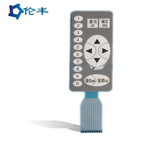 Flex Tail Tactile Switch Keypad Control System PMMA PE PVC Membrane Switch Pad