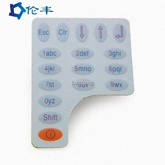 Graphic Overlay Silk Screen Printing Electric Circuit Control Membrane Switch