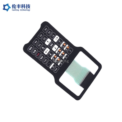 PET Transparent LCD Flat Membrane Switch Matte Surface Keypad