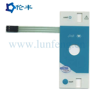 Good price Customized LED White Membrane Keypad PVC Plastic 1mm 1.5mm online