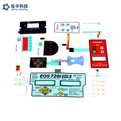 Good price PVC Material Blue LED Color Membrane Keypad with 1mm and 1.5mm Pitch online