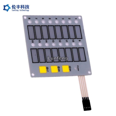 Good price Customized White LED Membrane Keypad With IP65 Protection Level online