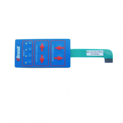 Industrial Control Systems Tactile Membrane Keypad with IP67 Waterproof and Customized Polyester Design