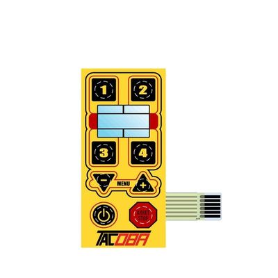 Good price Matte Surface Finish Metal Dome Membrane Switch with 3M468 Rear Adhesive and LEDs for Medical Device Interfaces online