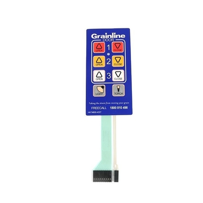 Consumer Electronics Flat Membrane Switch with Silkscreen Printing and Insulation Resistance 100MΩ