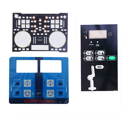 Good price 0.005-0.030 Inches Thickness Industrial Control Panel Graphic Overlays With Glossy LOOK Surface Treatment online