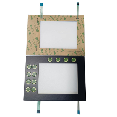 Key Type Membrane Keypad 1mm/1.5mm Pitch Customized with Green LED Color