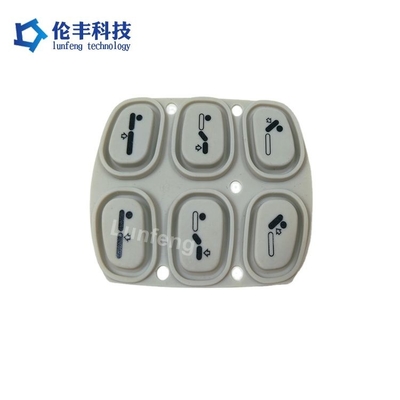 3m Adhesive Silicone Rubber Keypad with PET/PC and Backadhesive 3M 467 MP Key Option Embossing Button