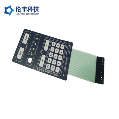 Good price Flat PET Membrane Switch for Home Appliances White/Red/Green/Blue LED Industrial Grade online