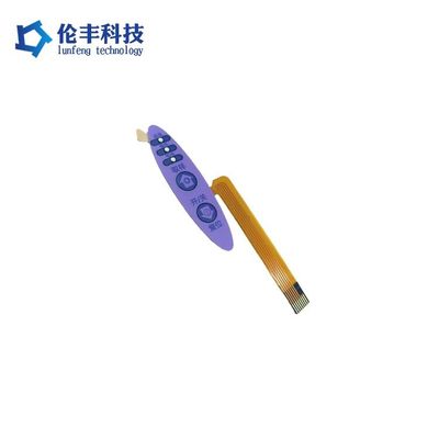 Good price Matte Surface PET Membrane Switch Red Color and Insulation Resistance At Least 100 Megaohms Solution for Control Panels online