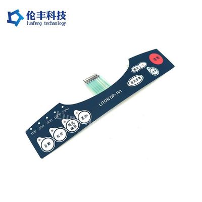 Good price Cable 1mm Connector Tail Metal Dome Membrane Switch Shield Protective Spacer Durable Electrical Control Panel Interface online