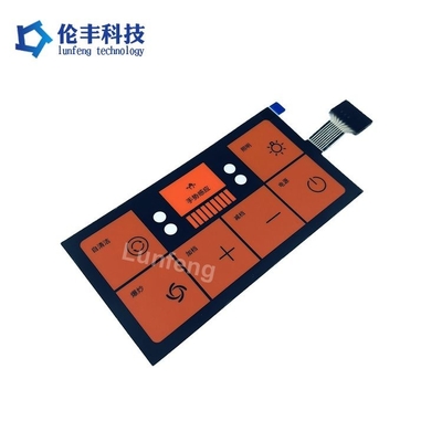 Flat Membrane Switch -20C- 80C PET/PC/PVC Material for Industrial and Versatile Applications