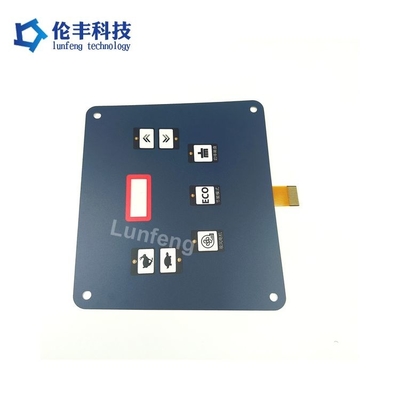 Screen Printing Or Digital Printing FPC Membrane Switch with 3M467MP Backadhesive and Overlay