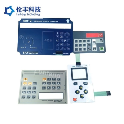 -20°C To 70°C Metal Dome Membrane Switch with Customized Design and Matte Surface