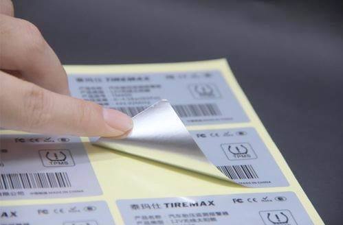 Good price Silver Sticker Label with Permanent Acrylic Adhesive Resistant to Water Oil and Chemicals for Custom Quantities From 100 To 10,000+ online