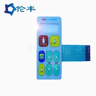 Good price Polyester PET Flat Membrane Switch And Panel Buttons Glossy Surface online