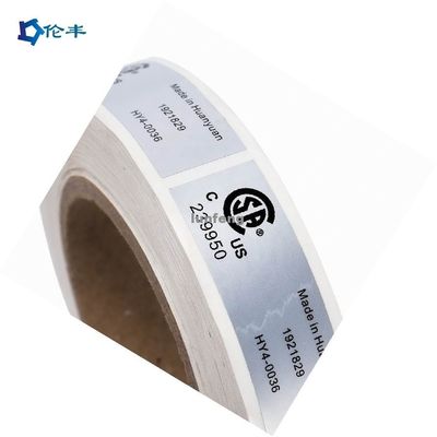 Good price Customized Size Silver Sticker Label with Flexo Printing and Waterproof Features for Electronics and Appliances online